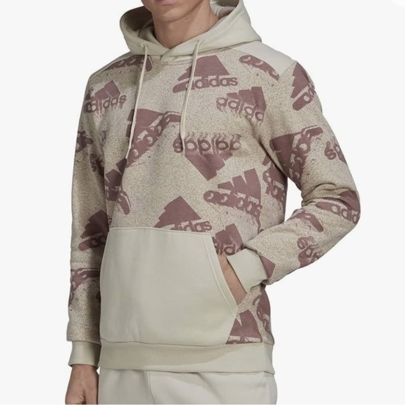 Adidas Men's Essentials Brandlove Q3 Hoodie Great Condition  Sweatshirt Size M - Picture 3 of 9